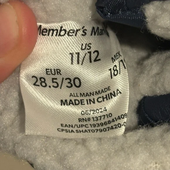 Member's Mark Snow Boot, Faux Fur-Lined, Easy On/Off Toggle Closure Kid Sz 11/12 - Picture 5 of 5